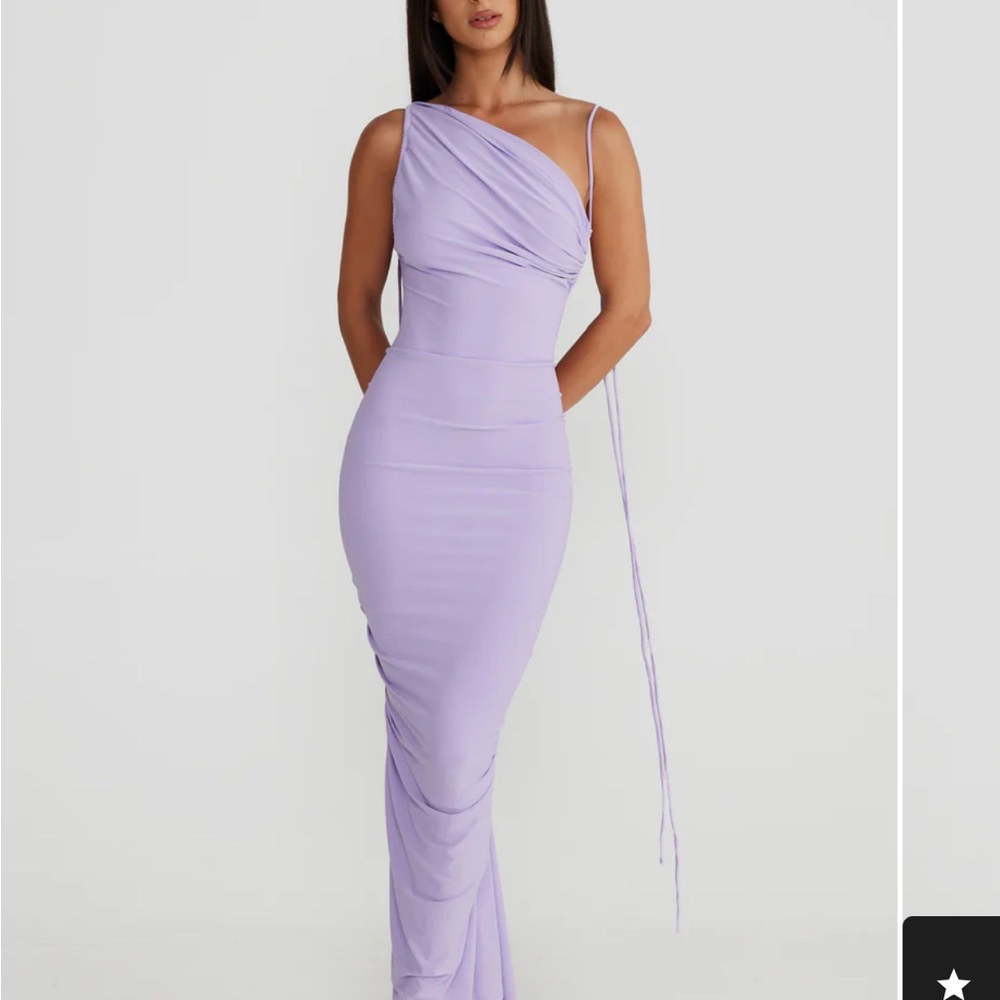 Purple One Shoulder Dress